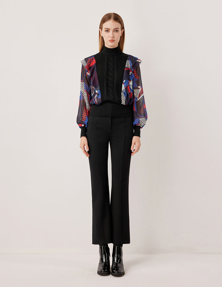 MARYLING High-Waisted Straight Leg Pants