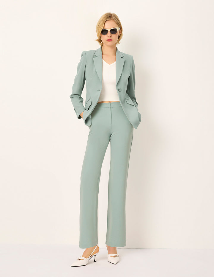 MARYLING Slim Straight Leg Trousers