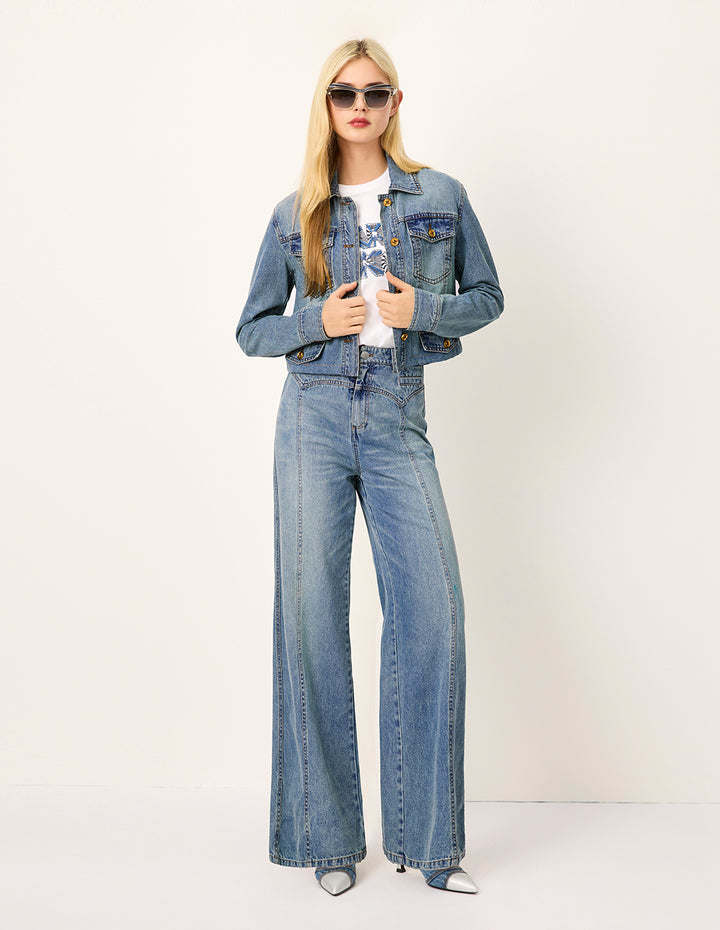 MARYLING Loose High-Waist Wide-Leg Jeans