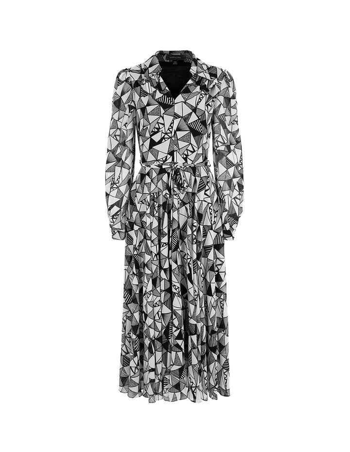 MARYLING V-Neck Printed Dress