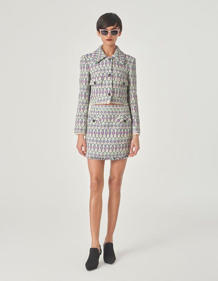 MARYLING Tweed Mini Skirt