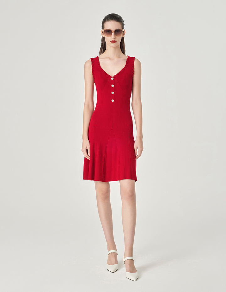 MARYLING Knitted Sleeveless Dress