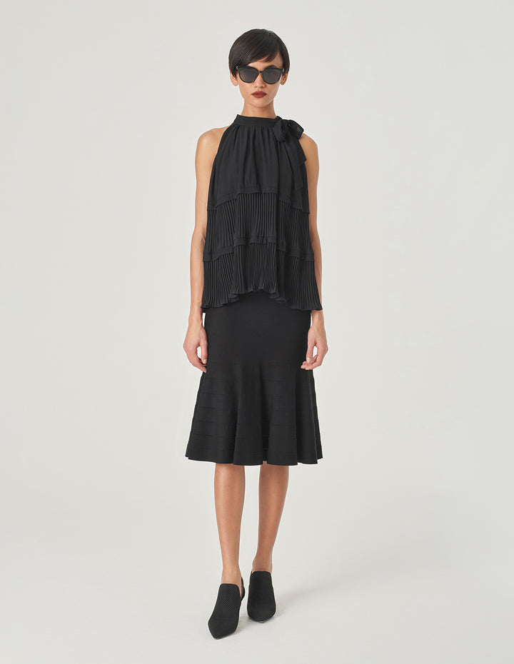 MARYLING Off-The-Shoulder Pleated Top