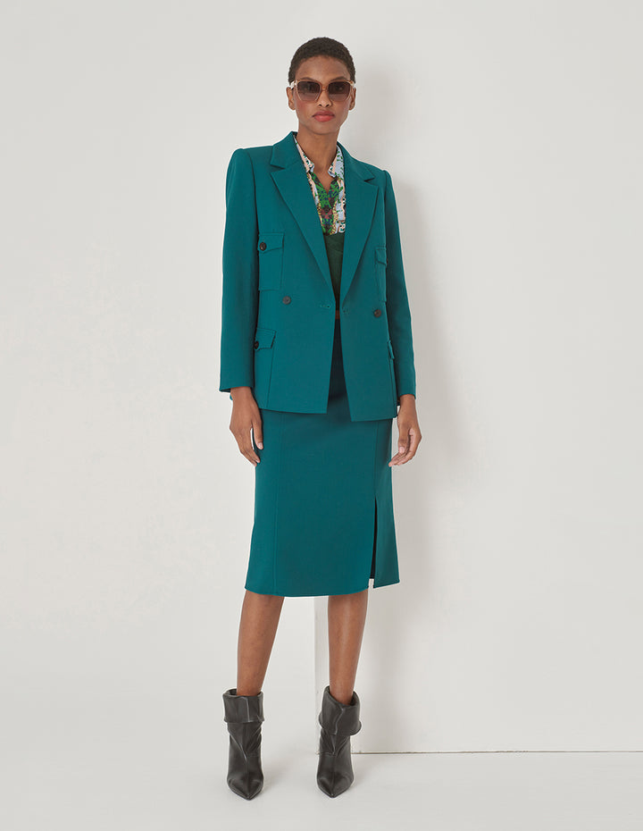 MARYLING Straight Slit Skirt