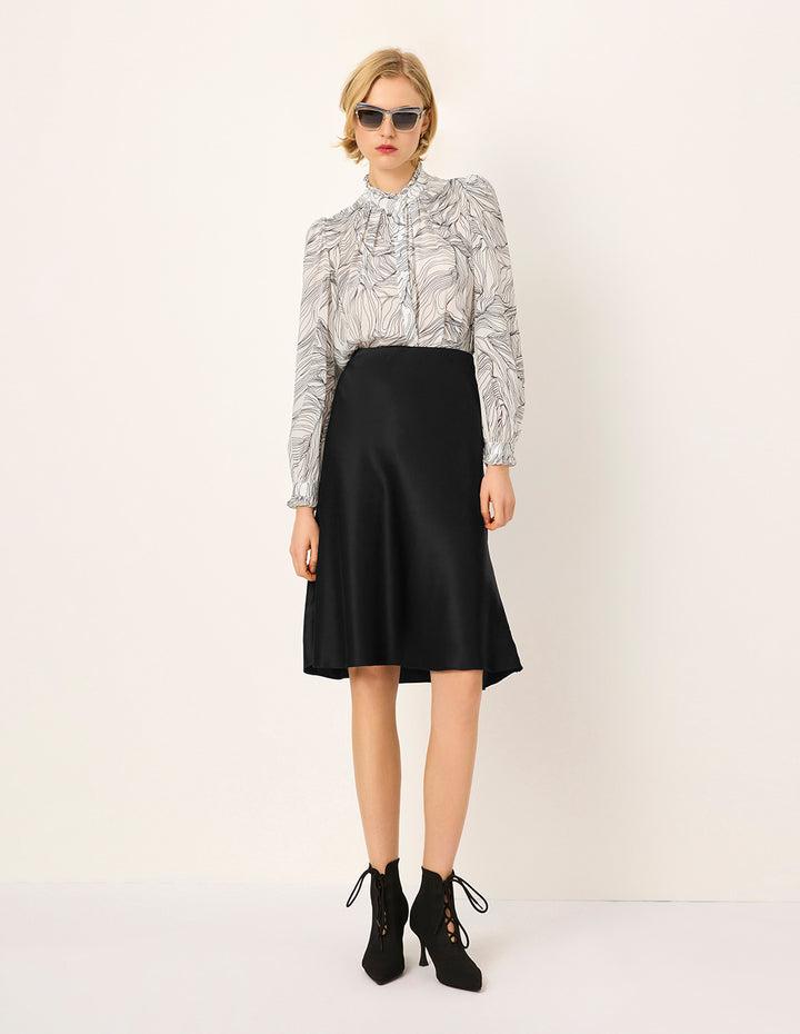 MARYLING Straight Knee-Length Fish Tail Skirt