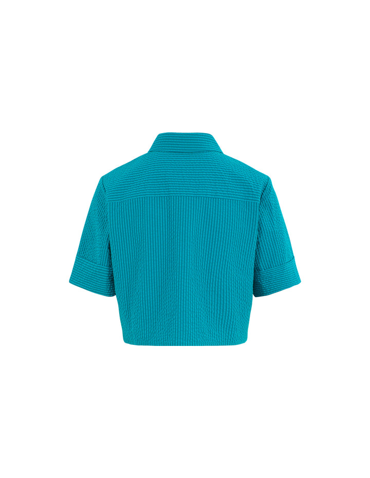 MARYLING Lapel Short-Sleeved Blouse