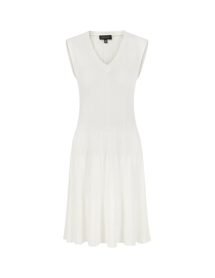 MARYLING V-Neck Sleeveless Knit Dress