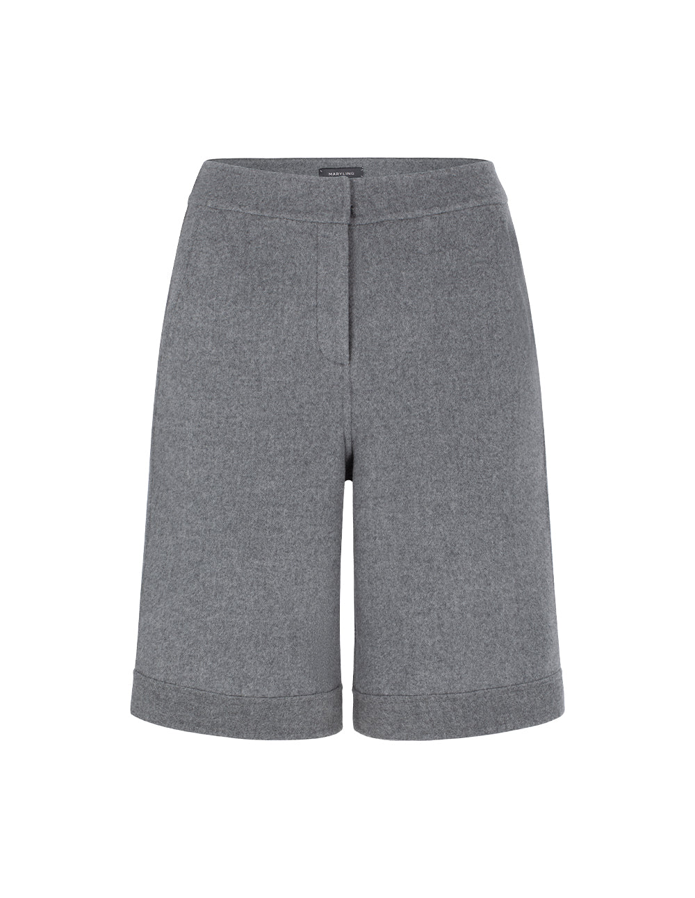MARYLING Waistless H-Line Wool Silk Blend Shorts