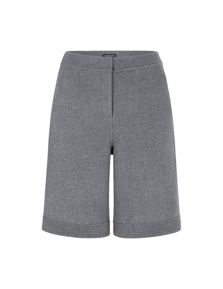 MARYLING Waistless H-Line Wool Silk Blend Shorts