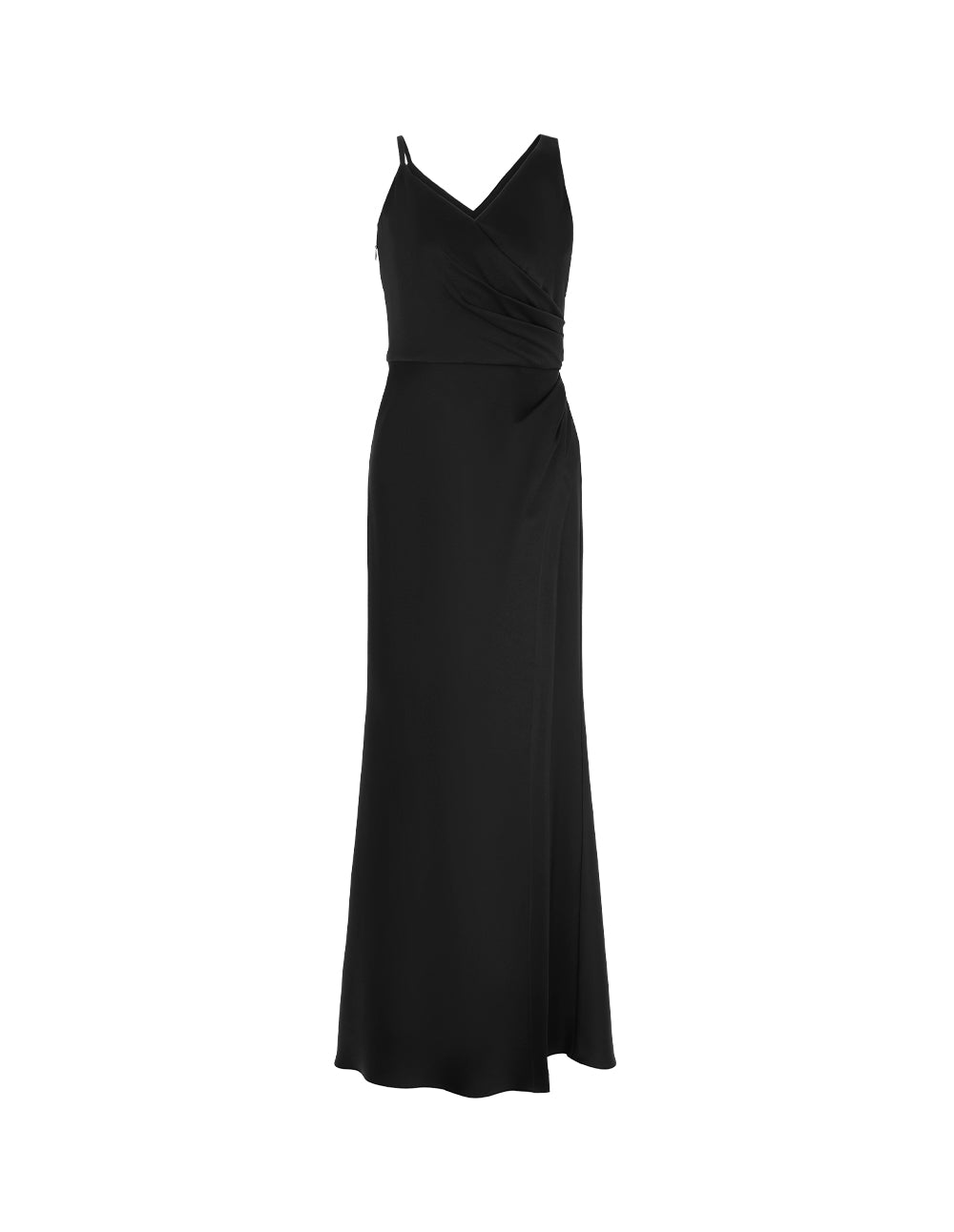 MARYLING V-Neck Sleeveless Off-Shoulder Slip Empire-Waist Evening Gown