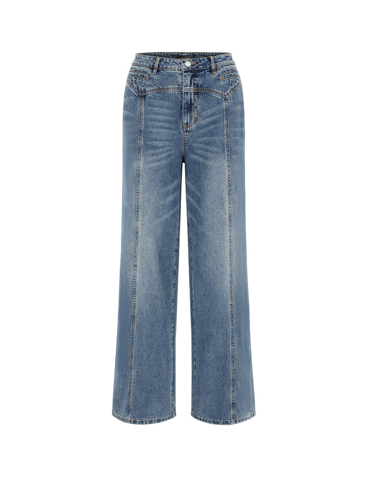 MARYLING Loose High-Waist Wide-Leg Jeans