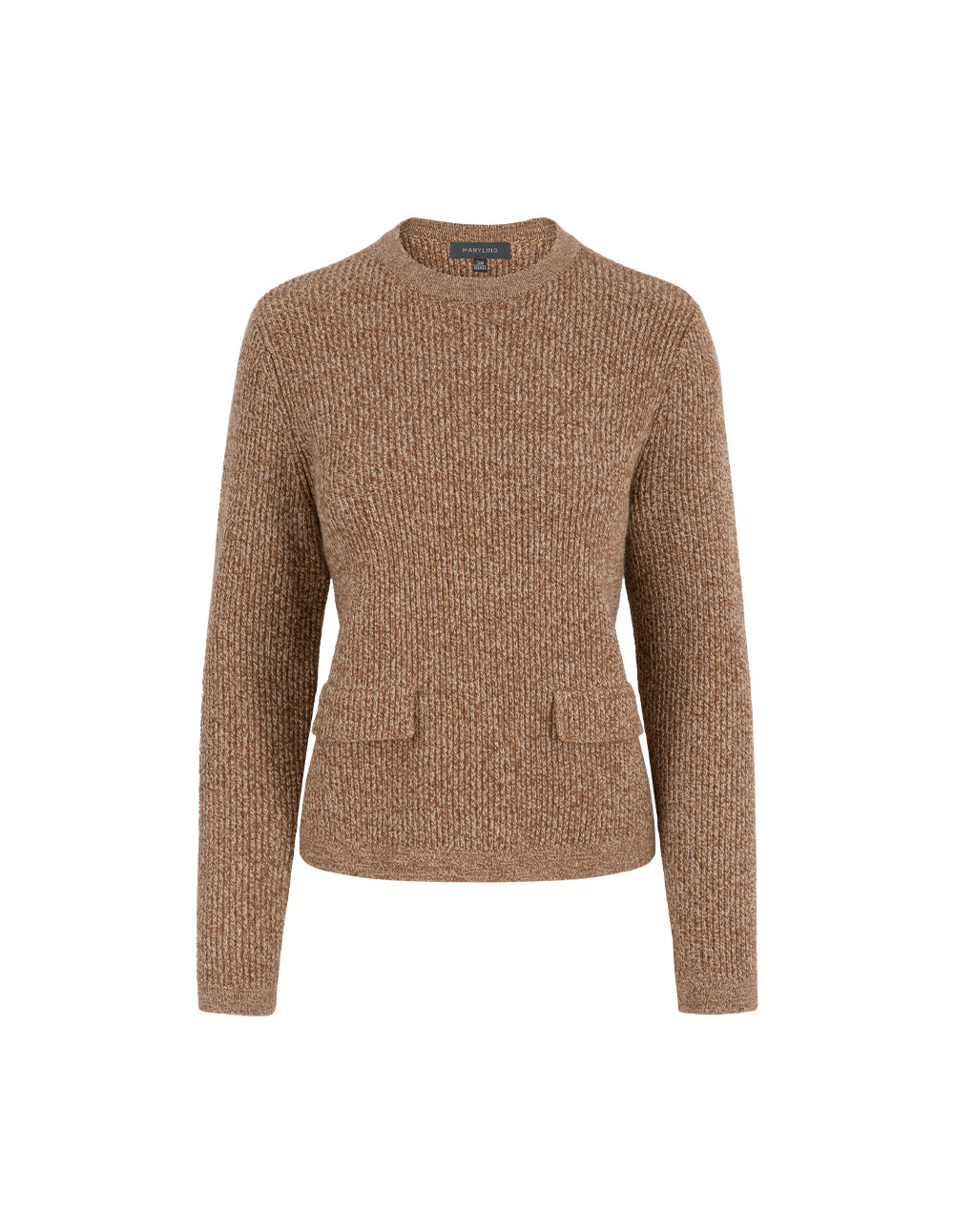 MARYLING Apricot Mixed Knitted Sweater