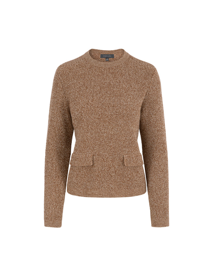 MARYLING Apricot Mixed Knitted Sweater