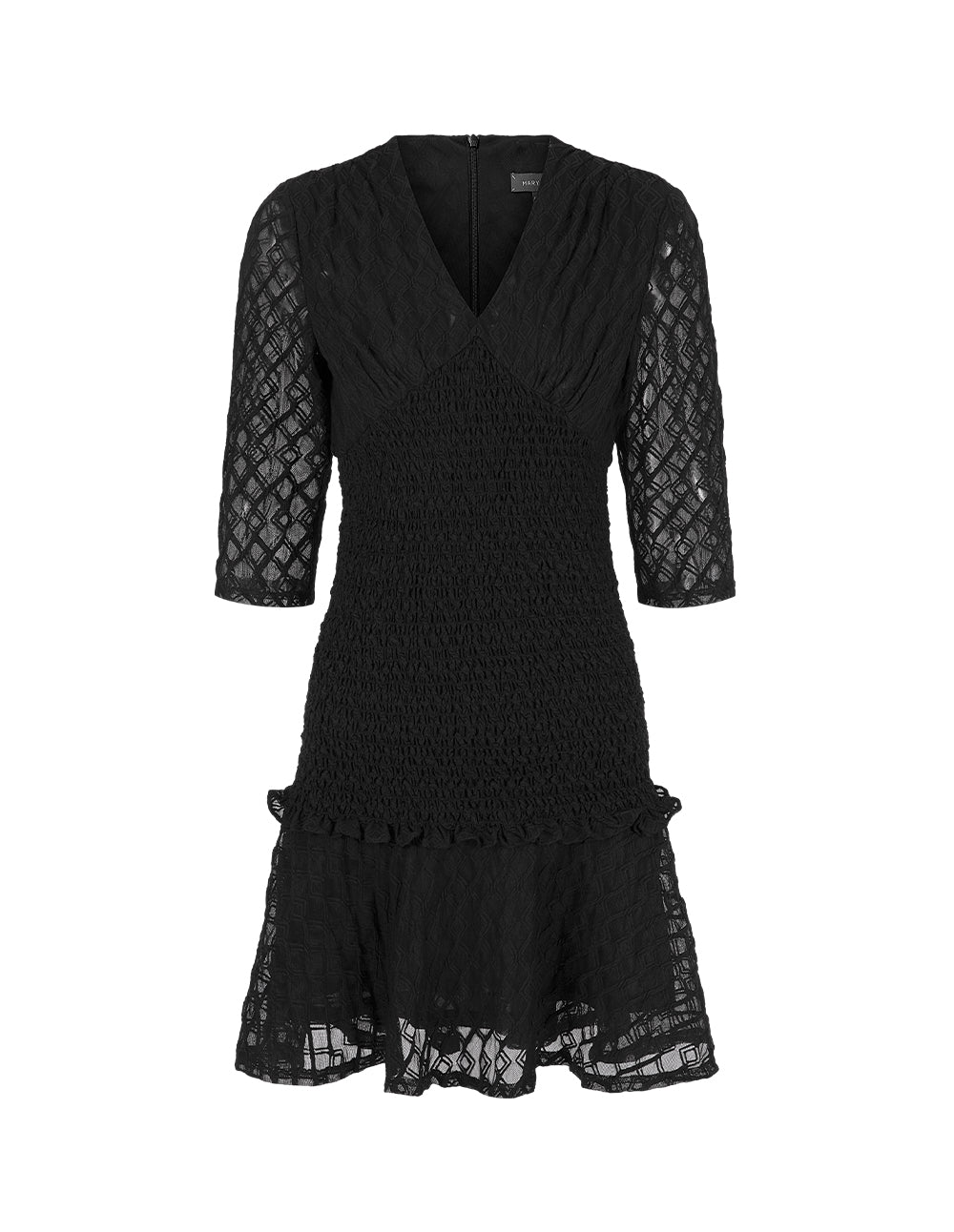 MARYLING Jacquard V-Neck Dress