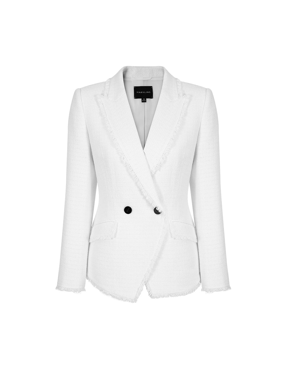 MARYLING White Tweed Blazer
