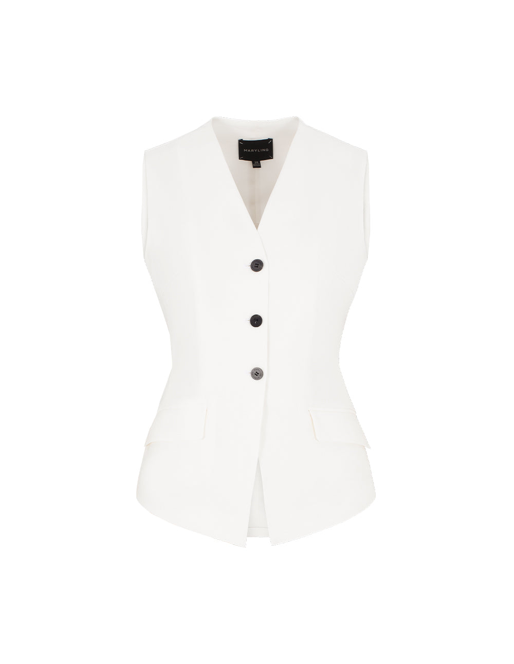 MARYLING V-Neck Sleeveless Linen Vest