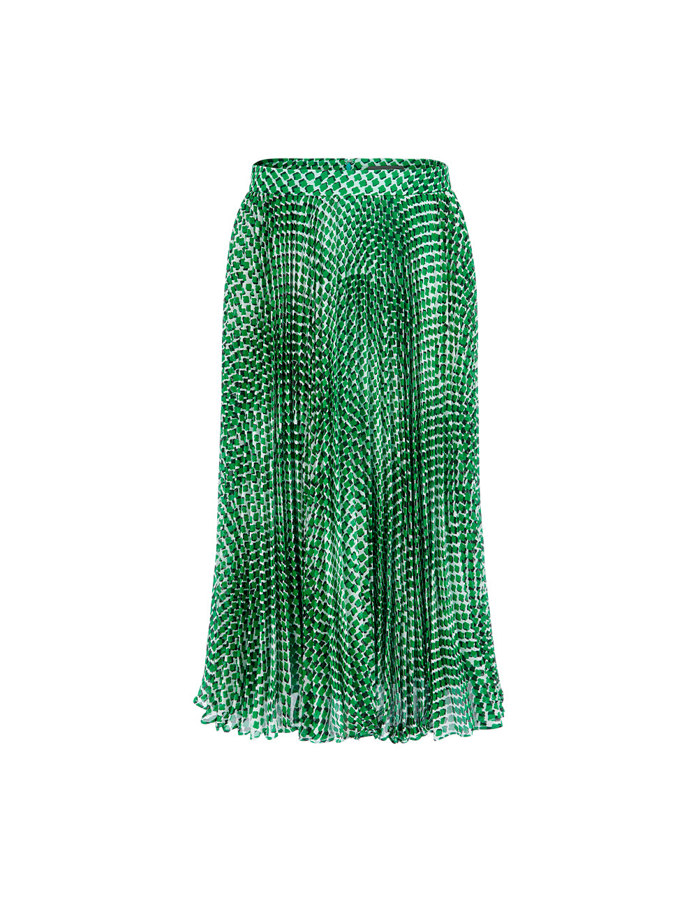 MARYLING Pleated Printed Skirt