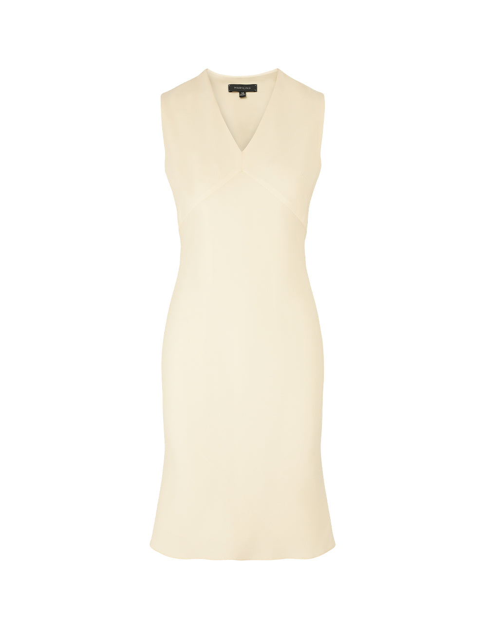 MARYLING V-Neck Sleeveless Shift Midi Dress