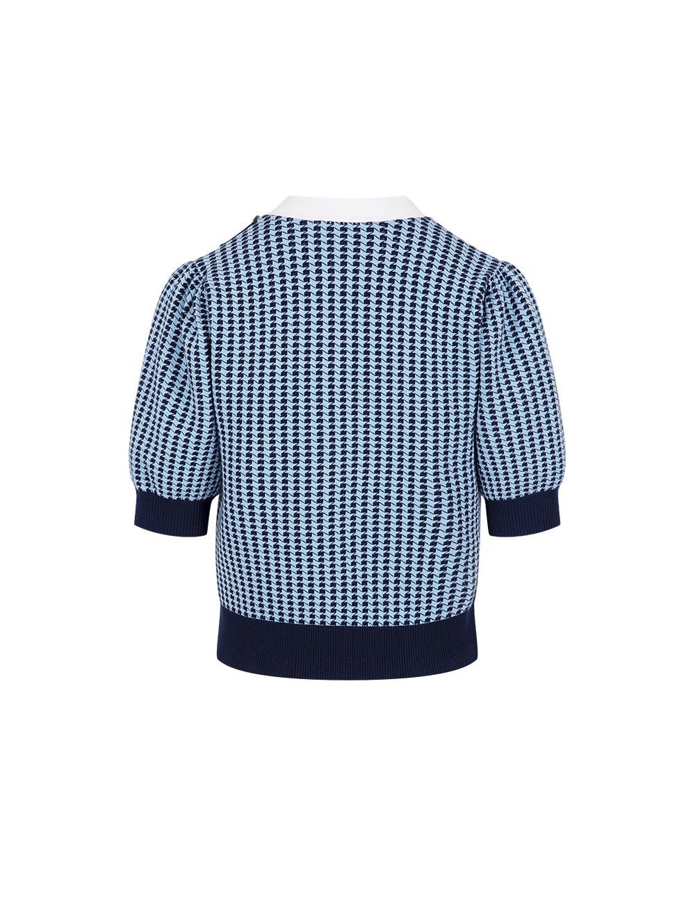 MARYLING Colourblock Lace-Up Knitted Sweater