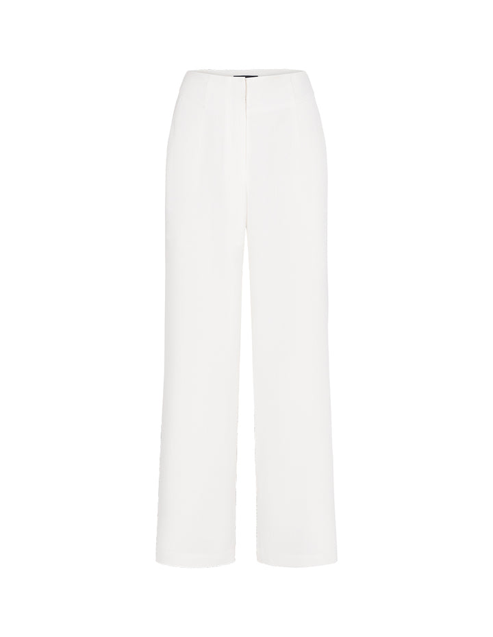 MARYLING Classic White High-Waist Wide-Leg Pants