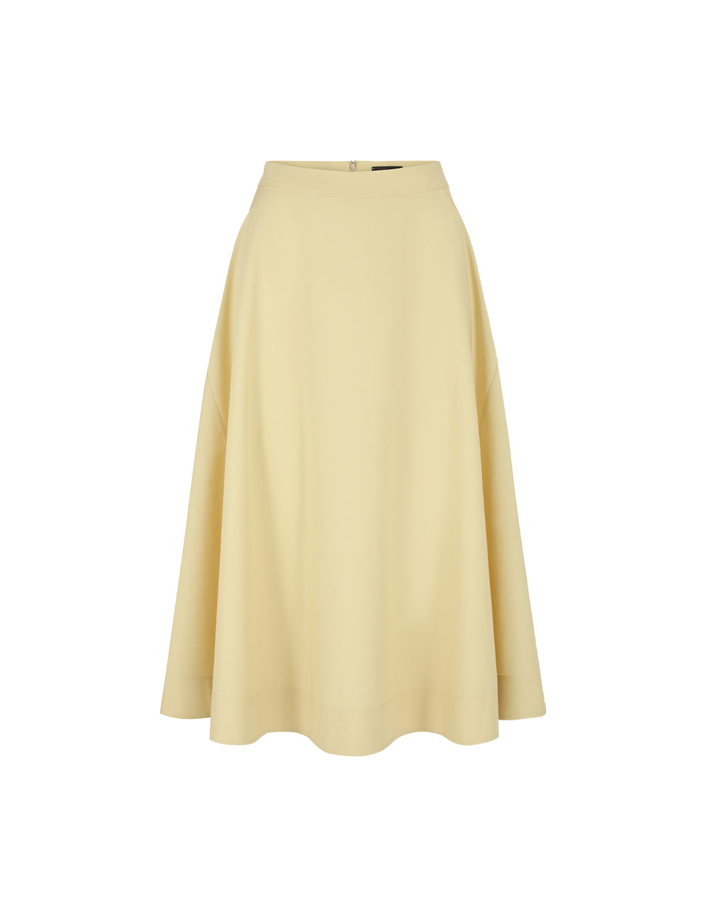 MARYLING Seam Detail Flared Knee-Length Skirt