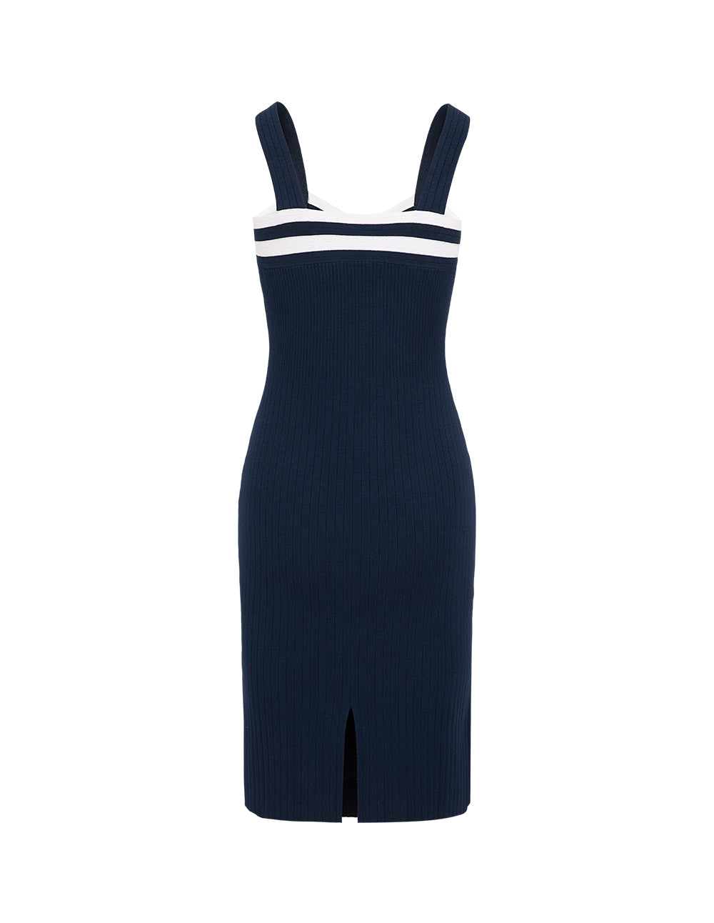 MARYLING Navy Blue Sling Knitted Dress
