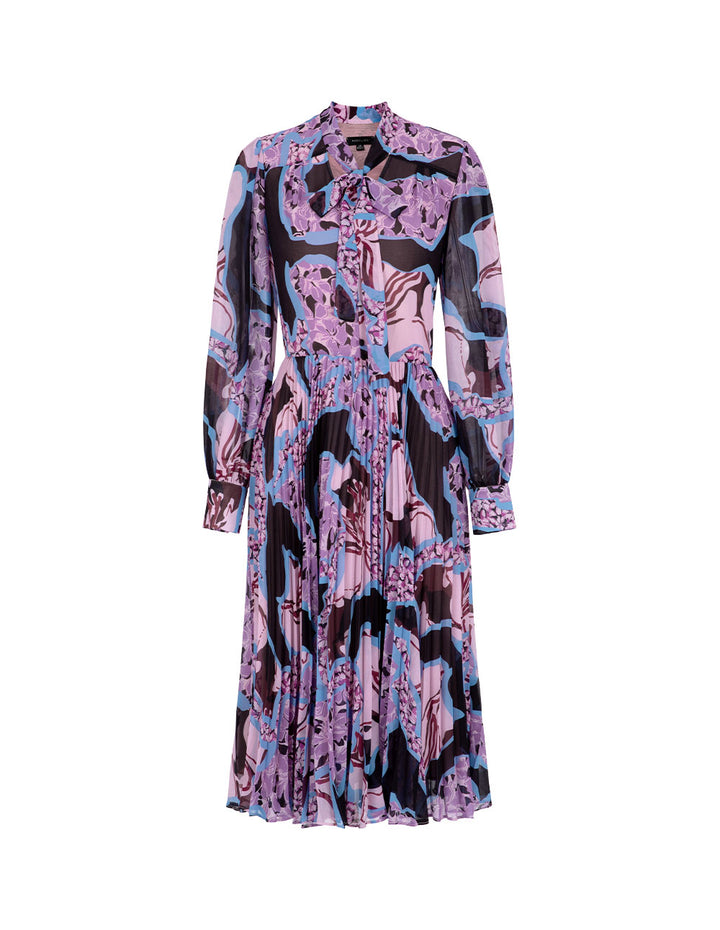 MARYLING Ribbon Print Dress