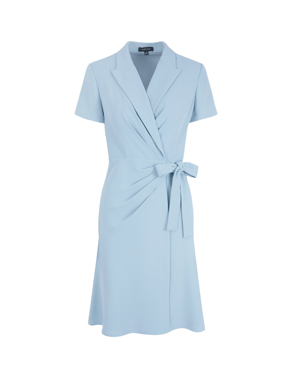 MARYLING Short-Sleeve Strappy Wrap Dress