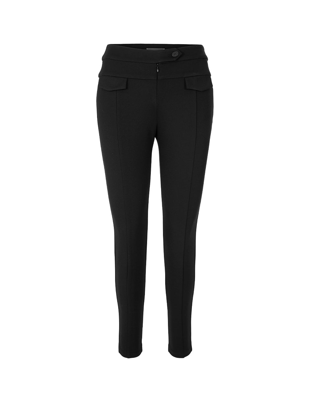 MARYLING Black Classic Slim Straight Pants