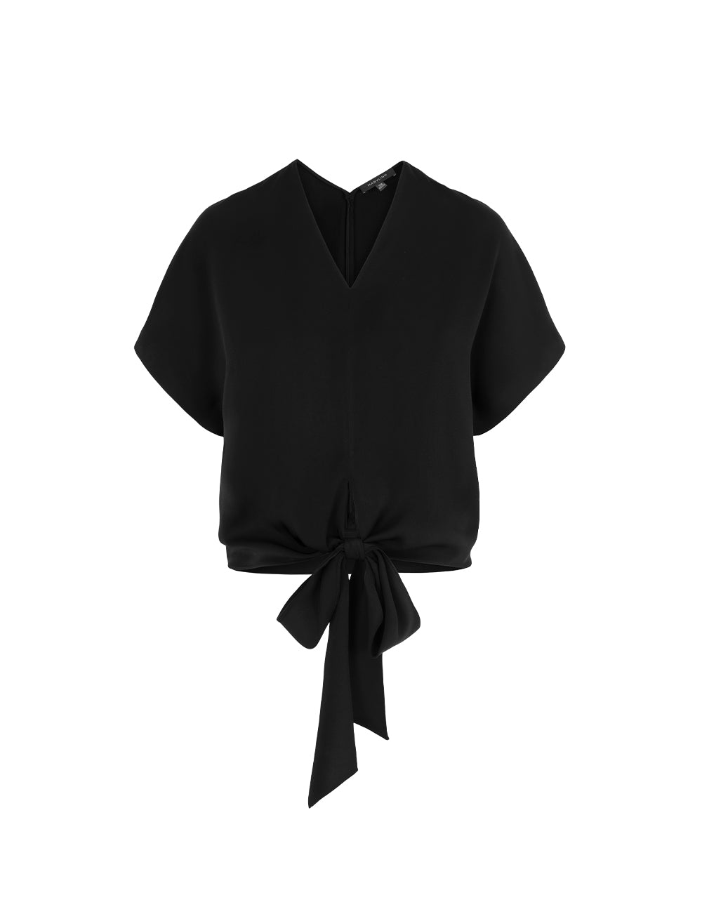 MARYLING V-Neck Batwing Short-Sleeve Tie Front Top