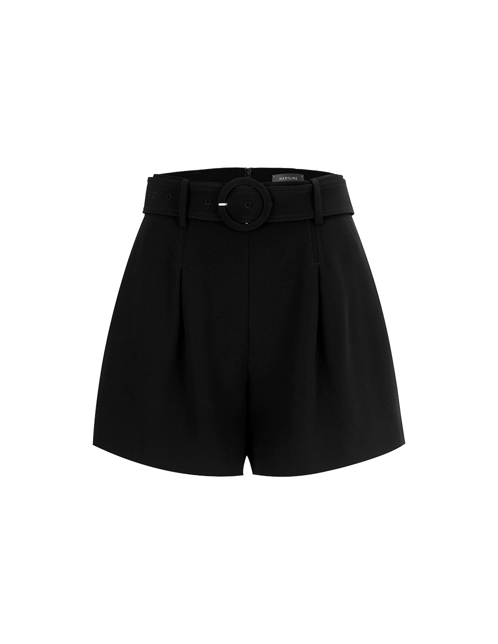 MARYLING Sweet & Versatile High-Waisted Black Shorts