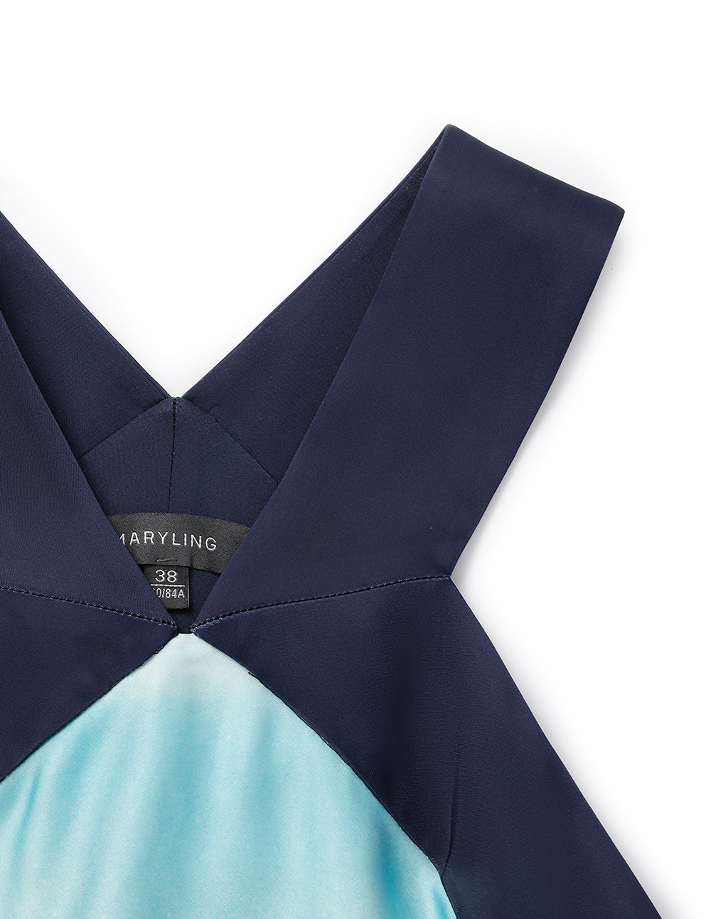 MARYLING V-Neck Sleeveless Printed Empire A-Hem Dress