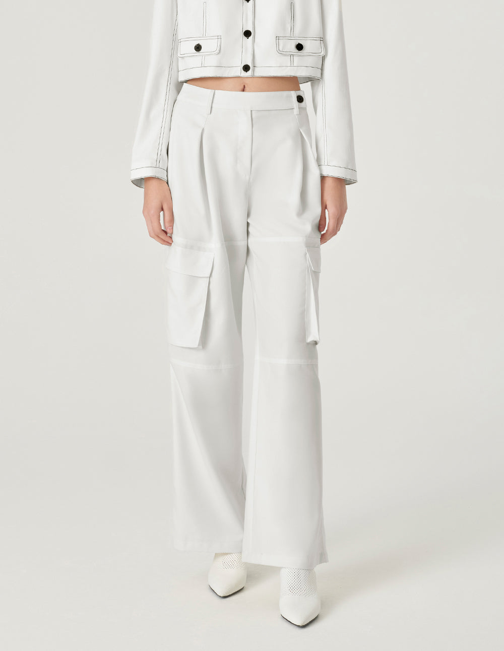 MARYLING Relaxed Fit Straight-Leg Trousers With Pockets