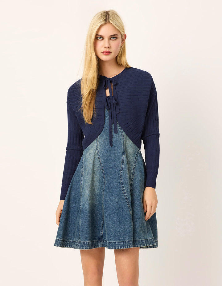 MARYLING Knit Cover-Up Casual Tie Summer Cardigan