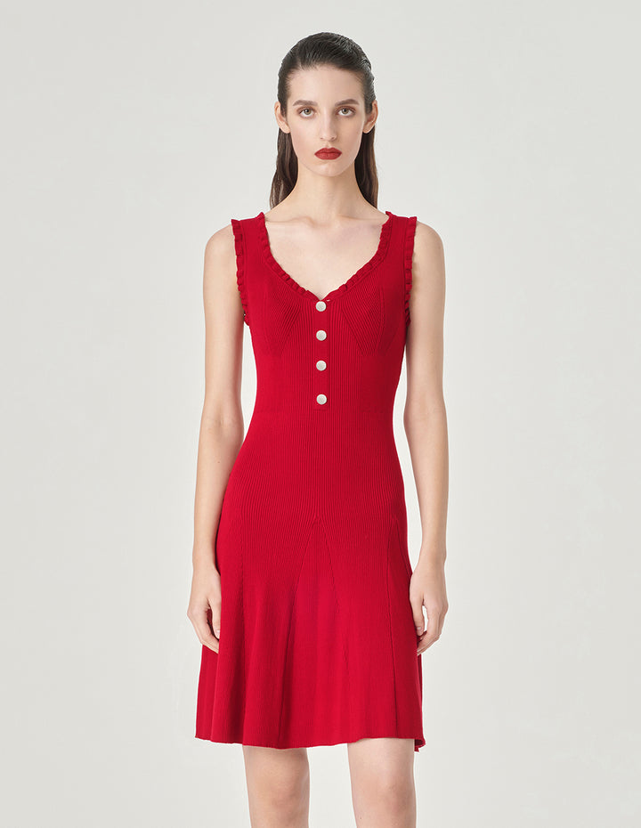 MARYLING Knitted Sleeveless Dress