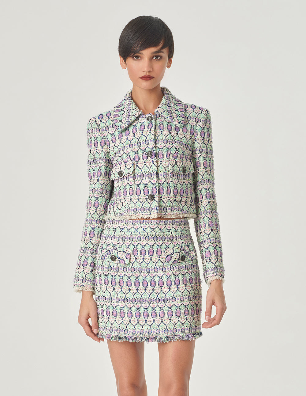 MARYLING Tweed Mini Skirt