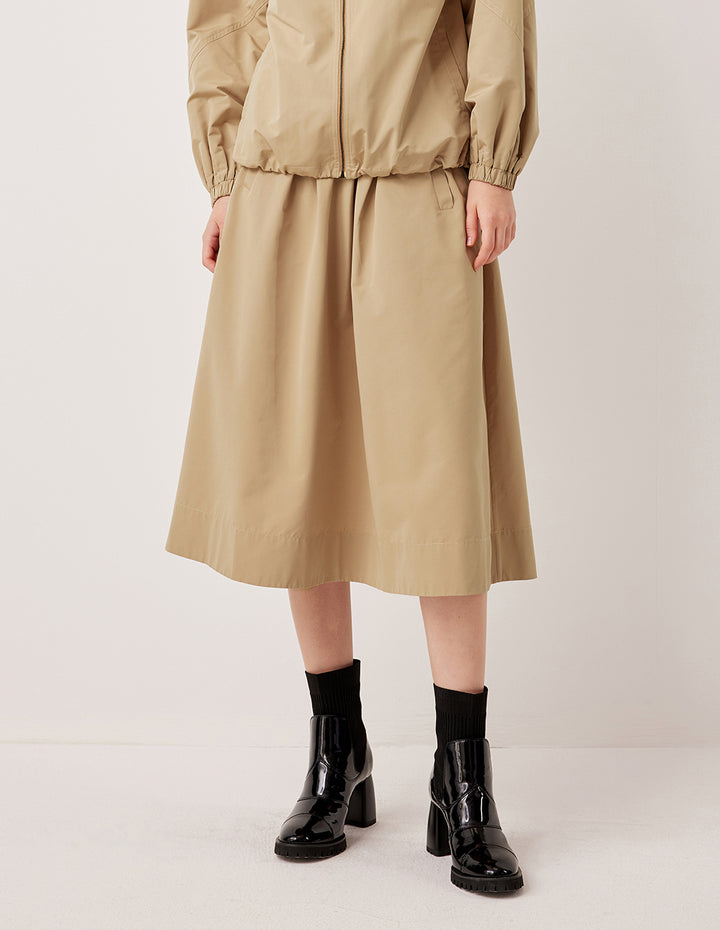 MARYLING Elastic Drawstring A-Line Skirt