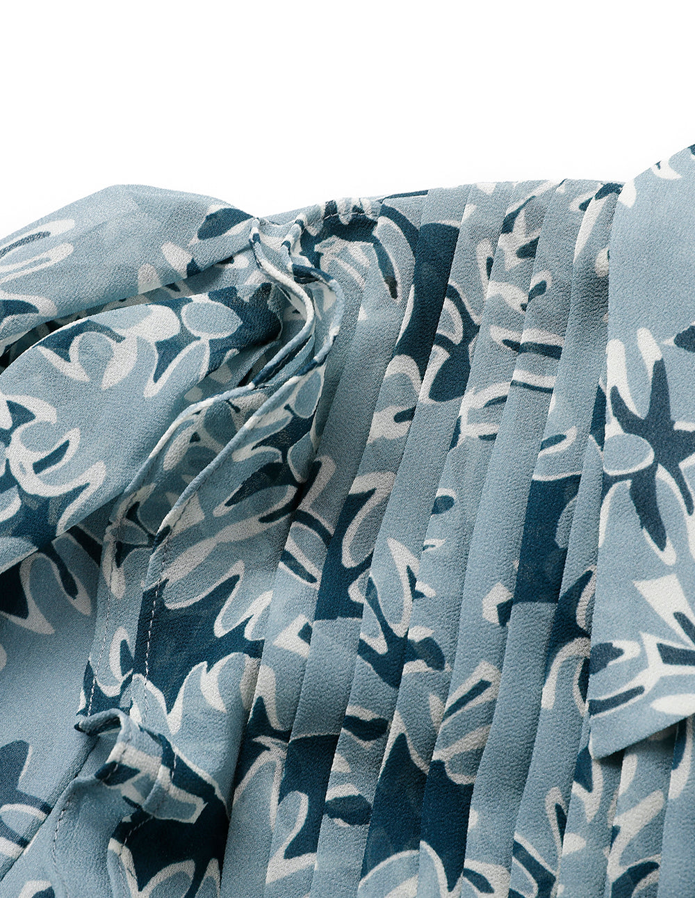 MARYLING V-Neck Mid-Sleeve A-Hem Printed Dress