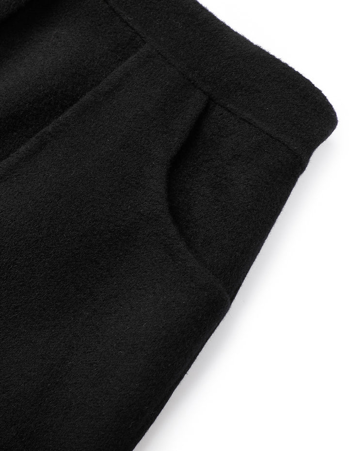 MARYLING A-Hem Double-Sided Woolen Knee-Length Skirt