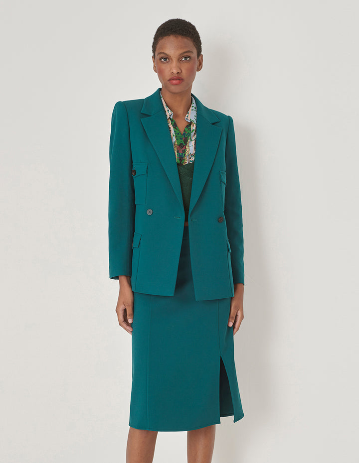 MARYLING Straight Slit Skirt