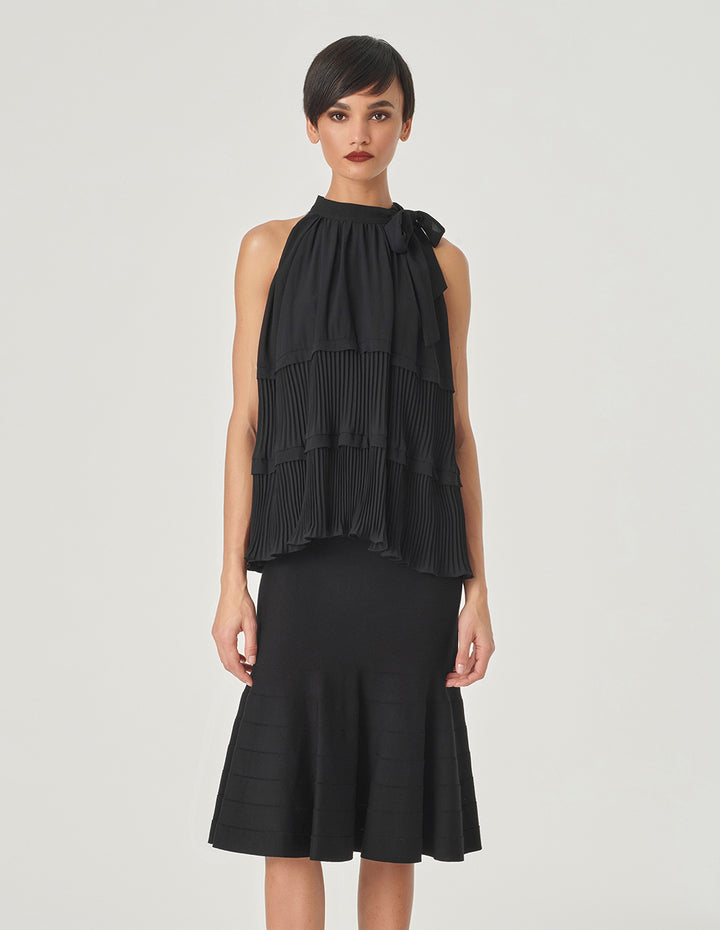 MARYLING Off-The-Shoulder Pleated Top