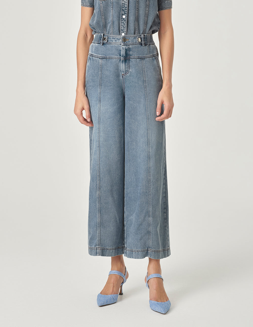 MARYLING Stretch Wide Leg Jeans