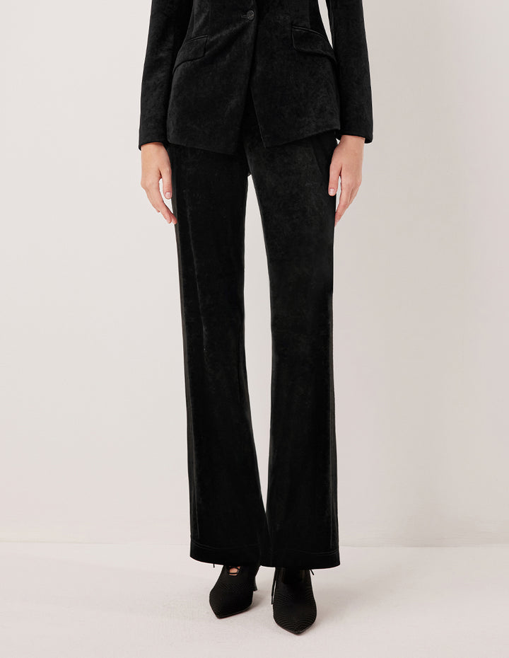 MARYLING Elastic High-Waisted Straight Slim-Fit Long Pants