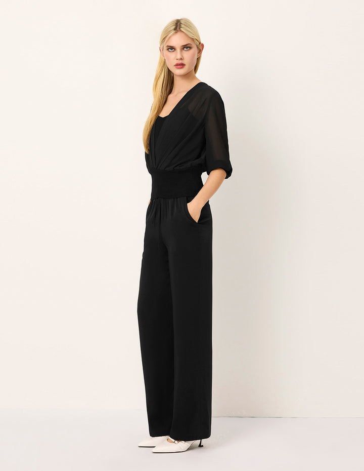 MARYLING Drapey Straight Wide-leg Trousers