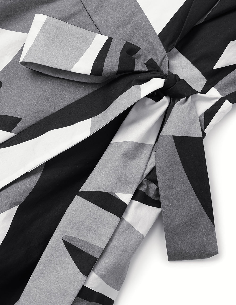 MARYLING Suit Collar Printed Dress