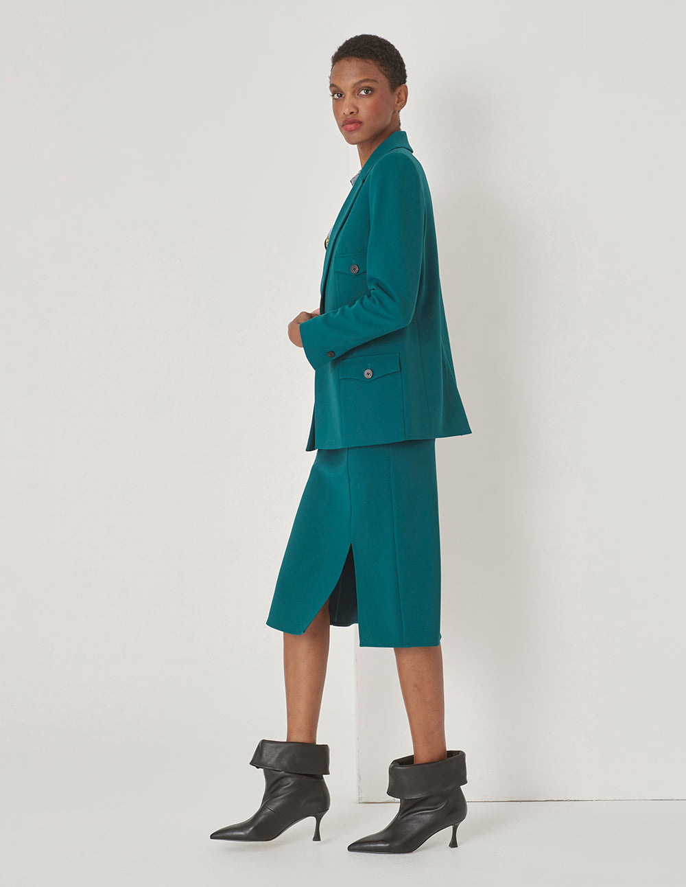 MARYLING Straight Slit Skirt