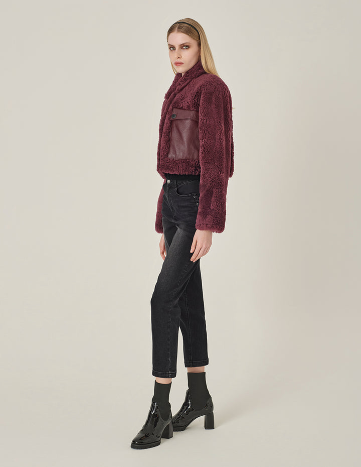 MARYLING Denim High-Waisted Black Washed Harem Pants