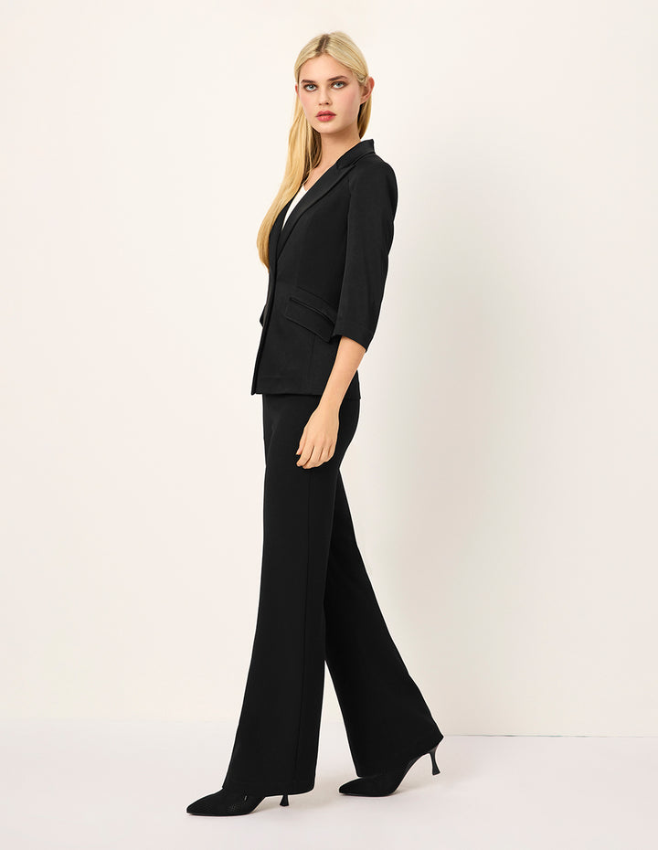 MARYLING Black High-Waist Trousers