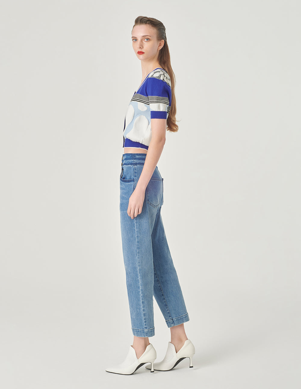 MARYLING Colourblock Knitted Cardigan