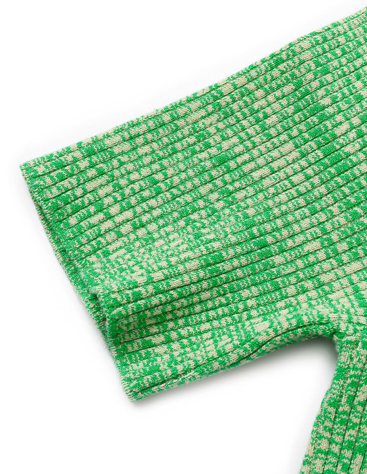 MARYLING Floral Knitted Sleeveless Midi Dress